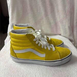 Vans Yellow Suede and Canvas High-Tops 
Men’s Size 9 / Women’s Size 10.5
